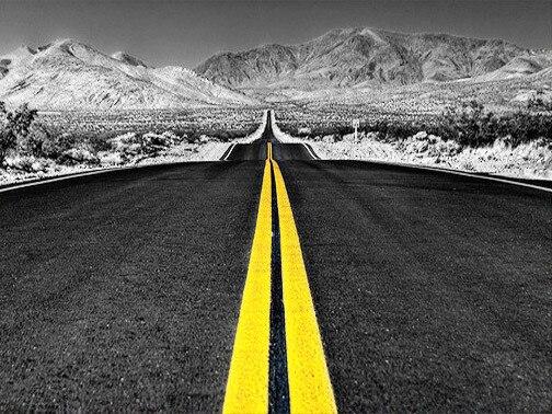 

Black And White Road – Paint By Numbers - 40*50CM, 501 Original