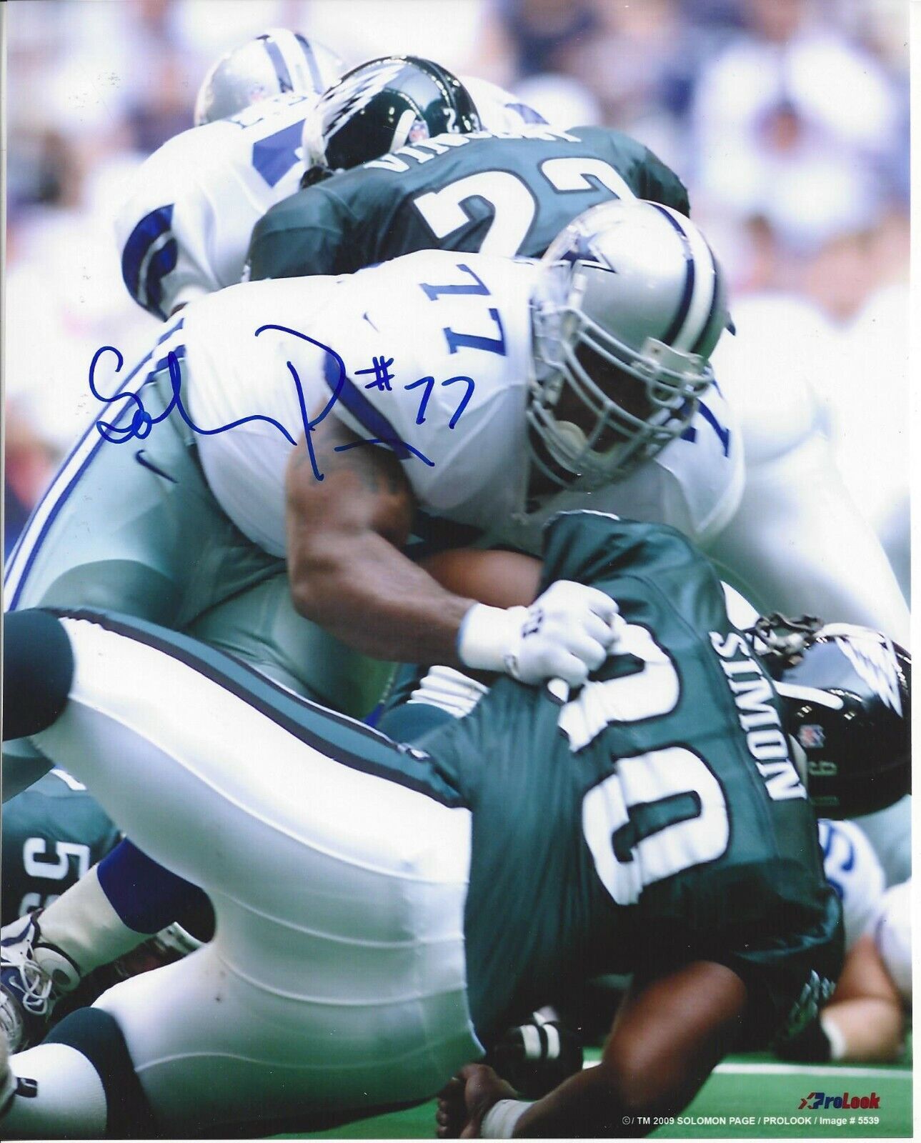 Solomon Page Autographed 8x10 Dallas Cowboys#4