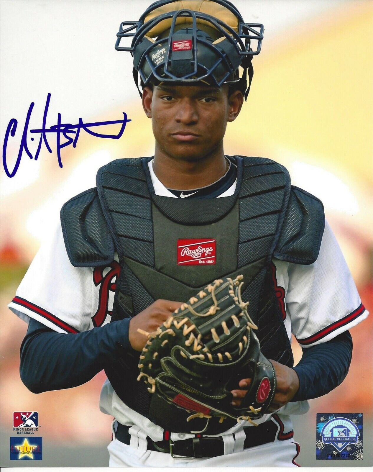 Christian Bethancourt autographed 8x10 Atlanta Braves#S868