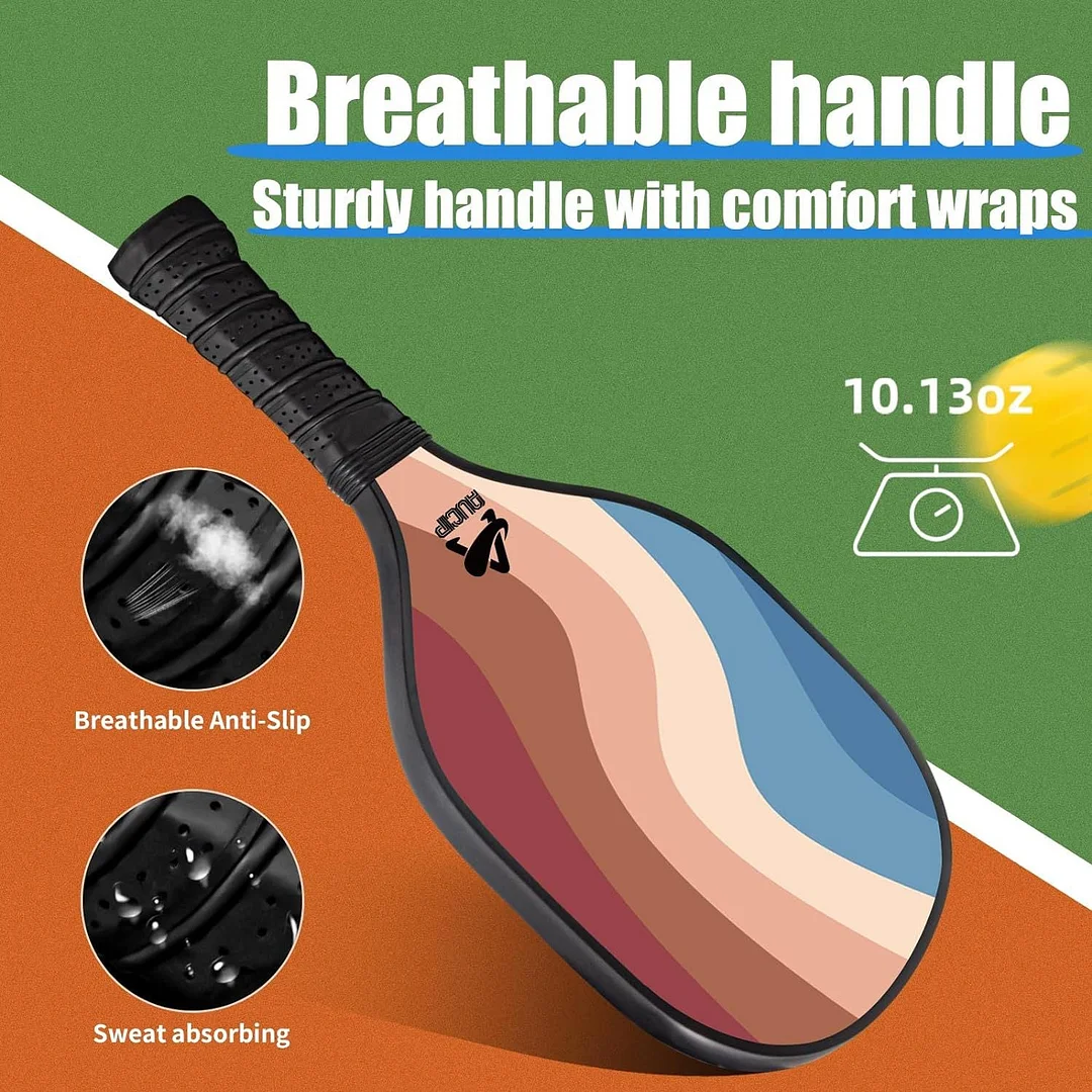 9-Layer Wooden Pickleball Paddle with bag