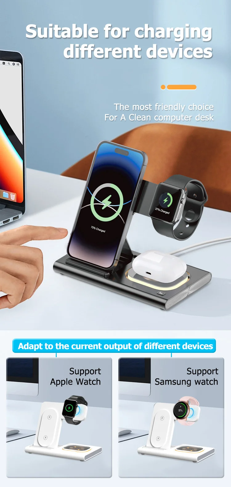 🔥Hot sale🔥4-in-1 Magnetic Wireless Charger