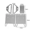 Stainless Steel Mini Folding Stove Portable Mini Wood Stove Outdoor Camping Gear