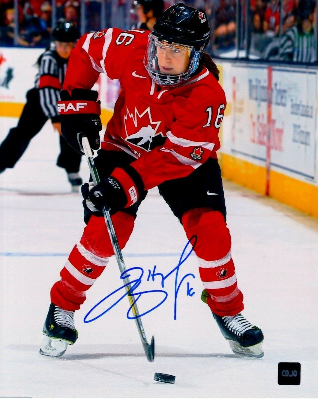 JAYNA HEFFORD autographed TEAM CANADA 8X10 Photo Poster painting W/ COA