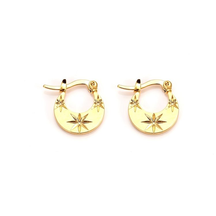 2pairs Vintage Earrings african Gold Fashion Chic Jewelry Party Round Hoop Earrings for Women