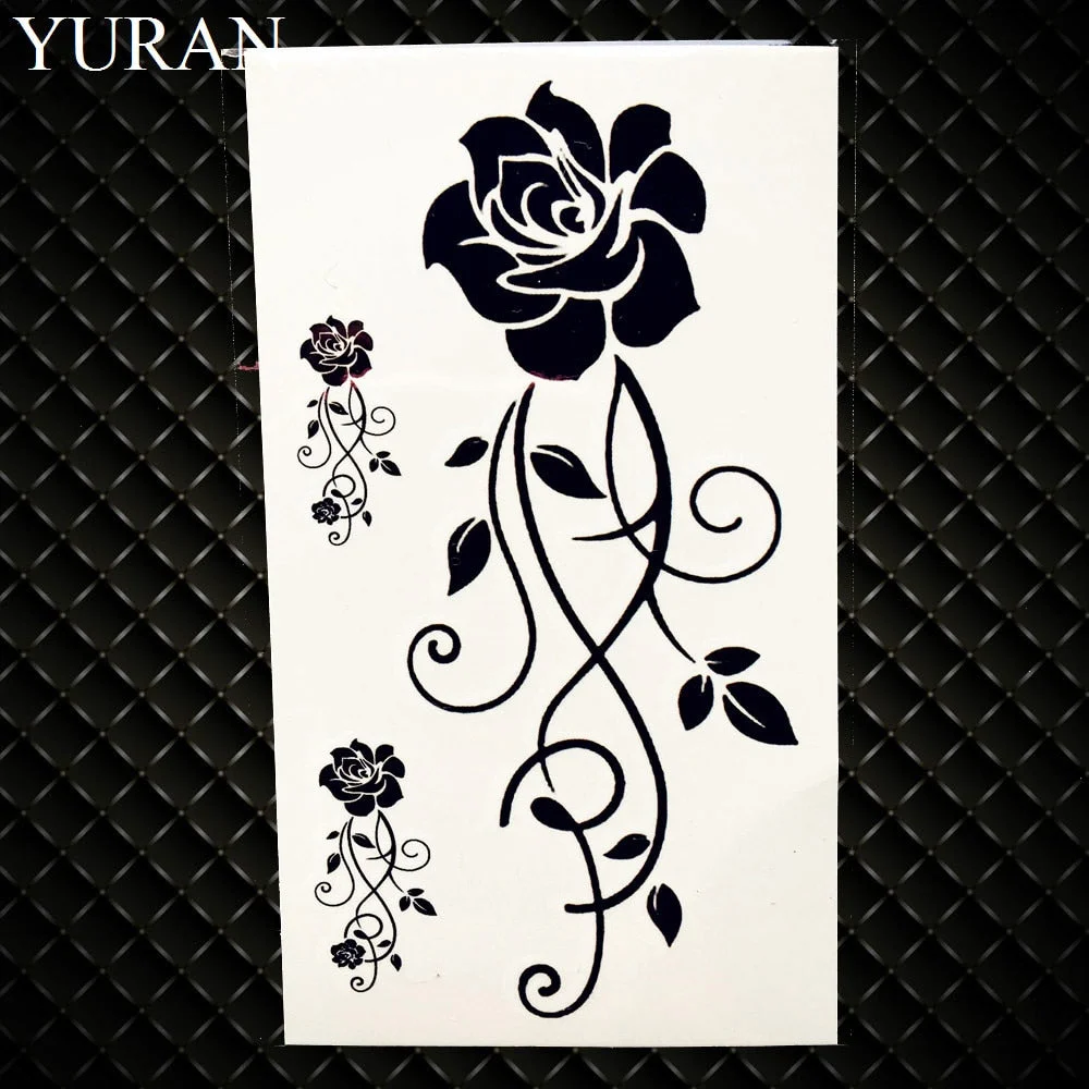 Watercolor Dream Catcher Temporary Tattoo Women Tribal Tattoo Sticker Black Dreamcatcher Fake Flash Tatoo Girl Body Arm Shoulder