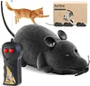 Remote control mouse toy, remote control electronic mouse flocked mouse toy interactive cat toy, suitable for cats, dogs, pets, moves like a real mouse