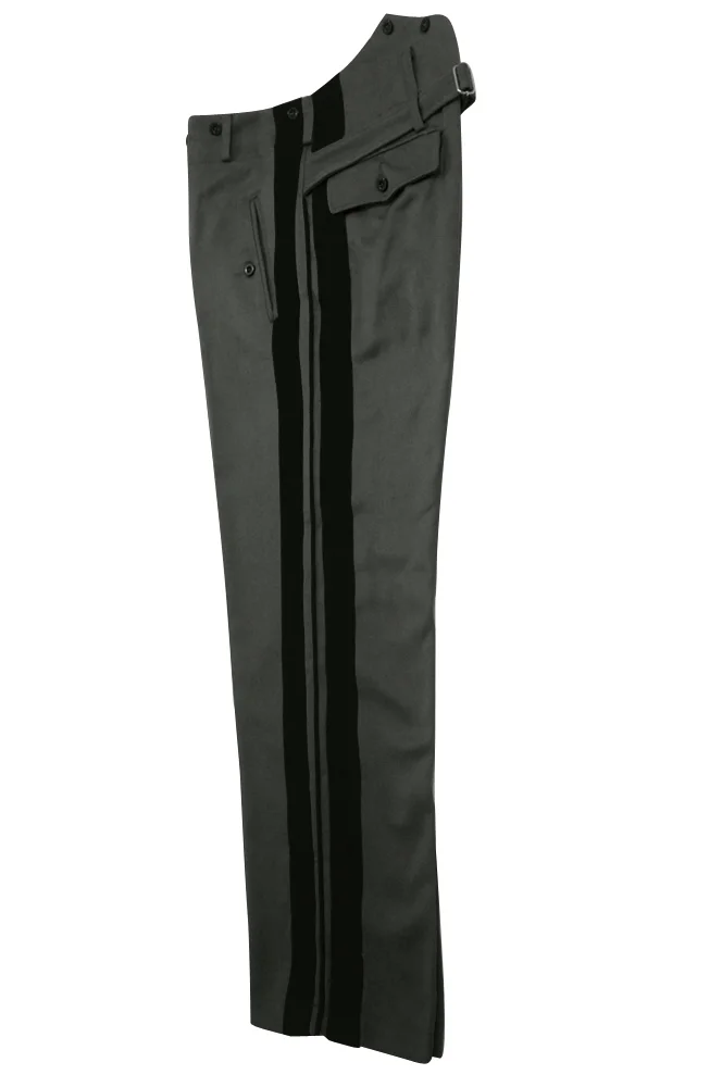   Wehrmacht German Officer Stone Grey Gabardine Straight Trousers German-Uniform