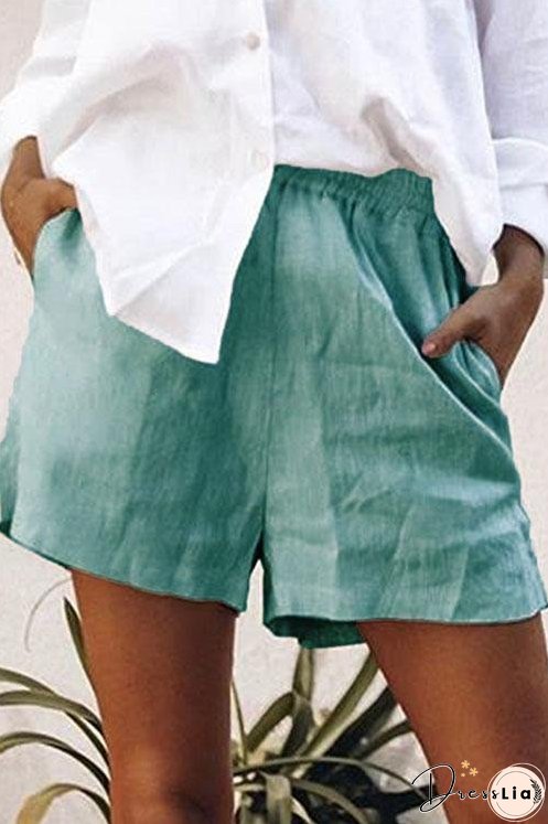 Solid Pockets Shorts