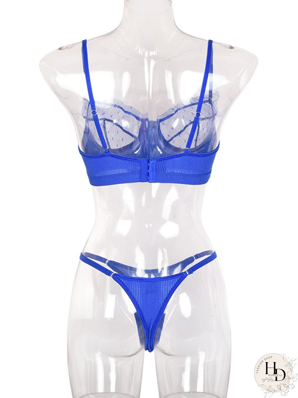 Lace Mesh Eyelashes Lace Sling Lingerie Set