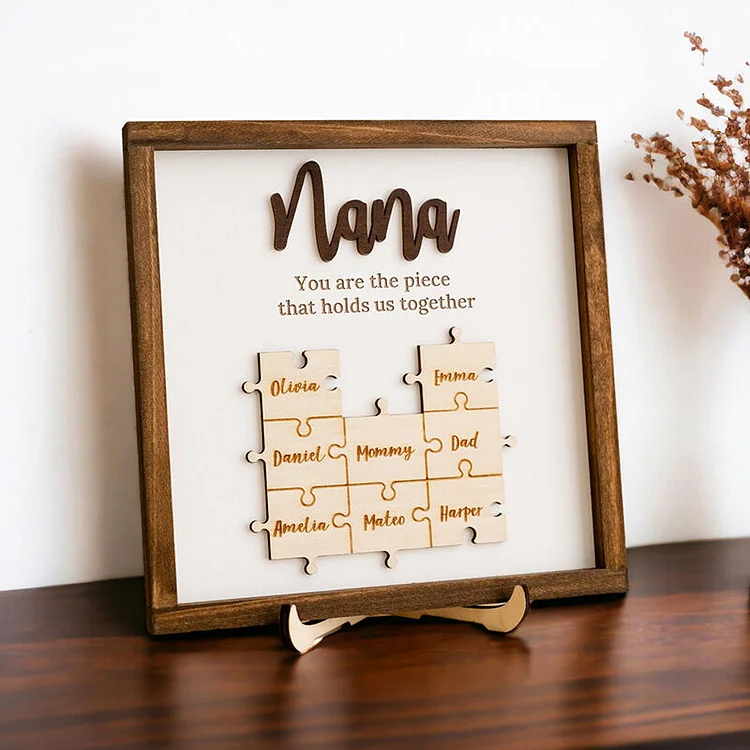 Personalized Puzzle Name Frame for Mom