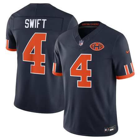 Men's Chicago Bears #4 D'Andre Swift Navy 2026 Rivalries Collection Vapor F.U.S.E. Limited Jersey