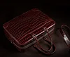 Luxury Alligator Briefcase Laptop Shoulder Bag Business Bag for Men