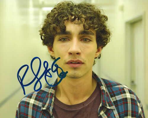 Autographed Photo Poster painting Robert Sheehan Signed 8 x 10