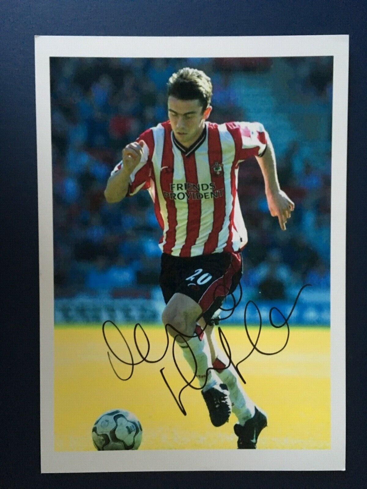 DAVID PRUTON - FORMER SOUTHAMPTON FOOTBALLER - EXCELLENT SIGNED Photo Poster painting