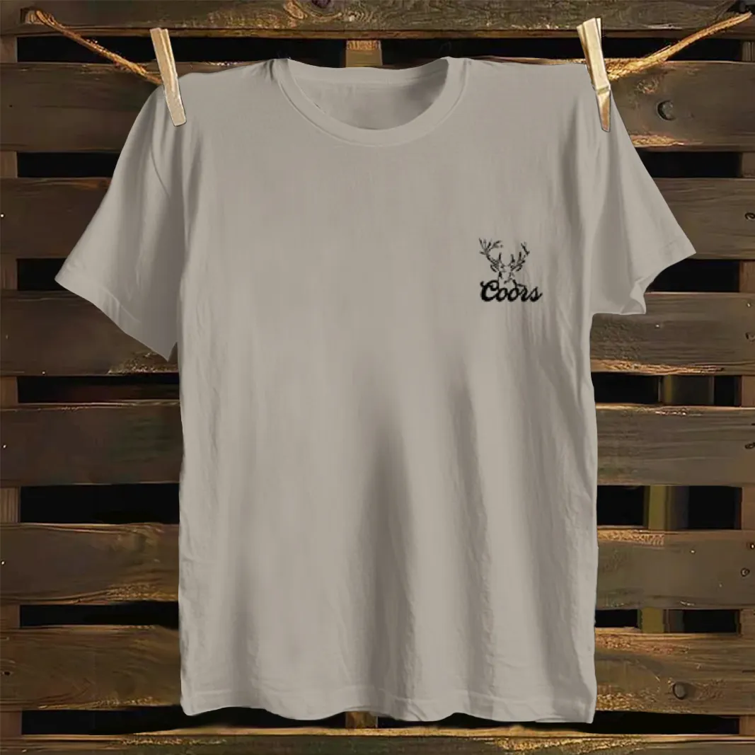 Classic Deer Design Graphic Men's T-shirt