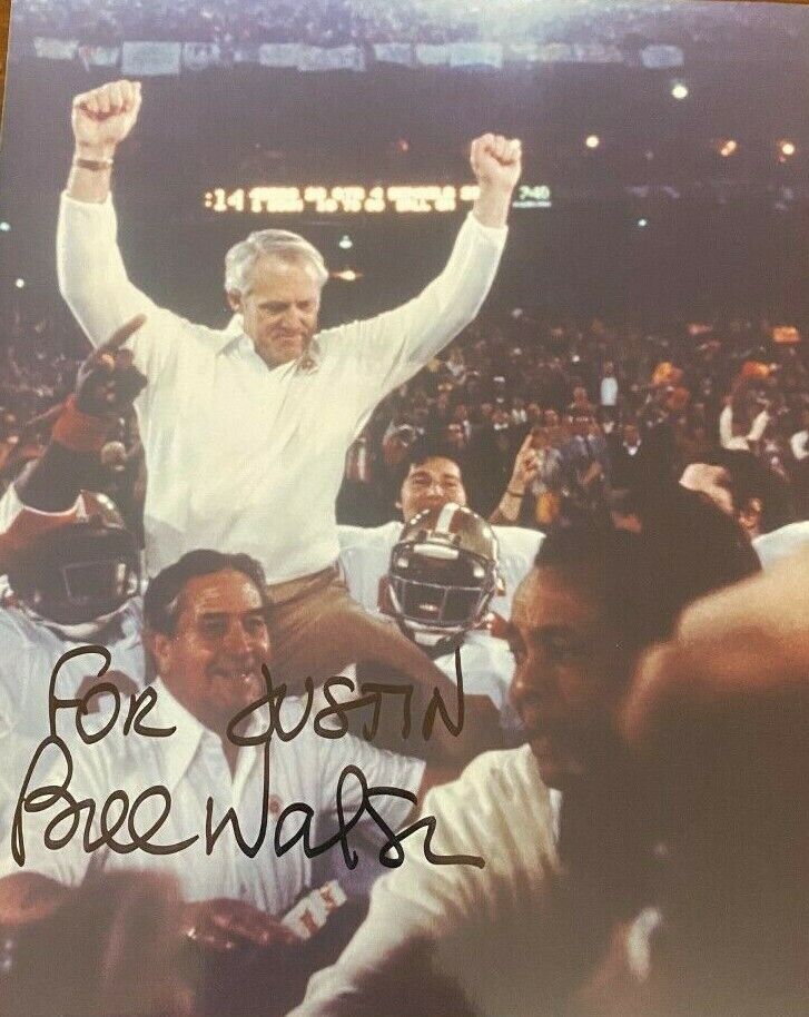 Bill Walsh signed autographed 8x10 Photo Poster painting 49ers Coaching Legend