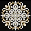 Mandala DIY Pearl Art Diamond Painting Kit for Adult Home Decor 25x25cm With Frame
