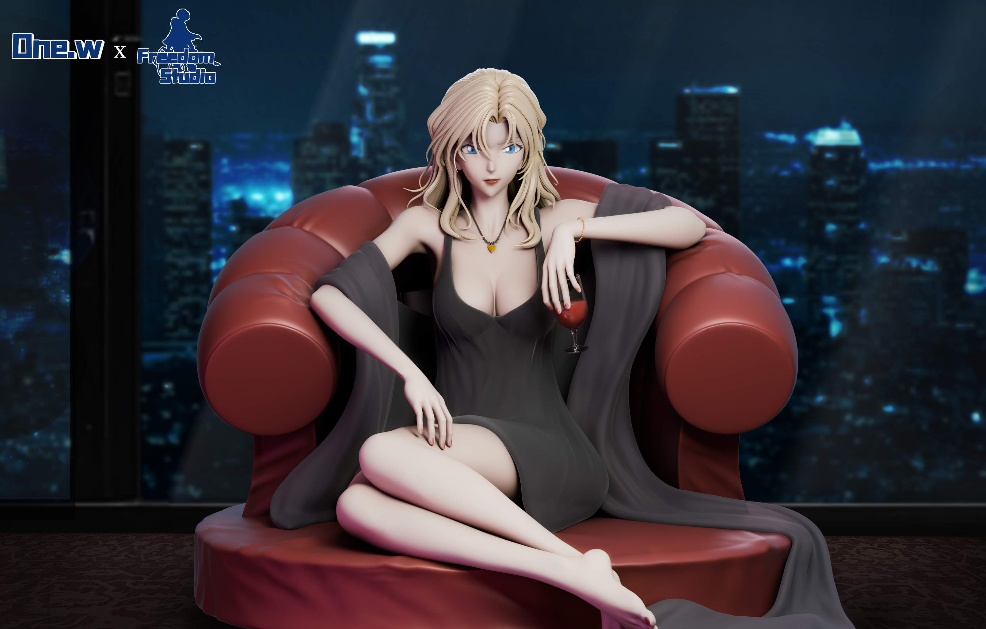 Onew Studio & Freedom Studio - Detective Conan - Vermouth Statue(GK)-