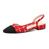 20mm Women&lsquo;s Classic Knit Flat Pumps Closed Round Toe Splicing Casual Shoes