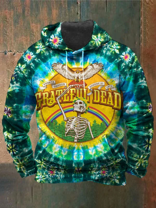 Unisex Skull Print Heavyweight Hoodies