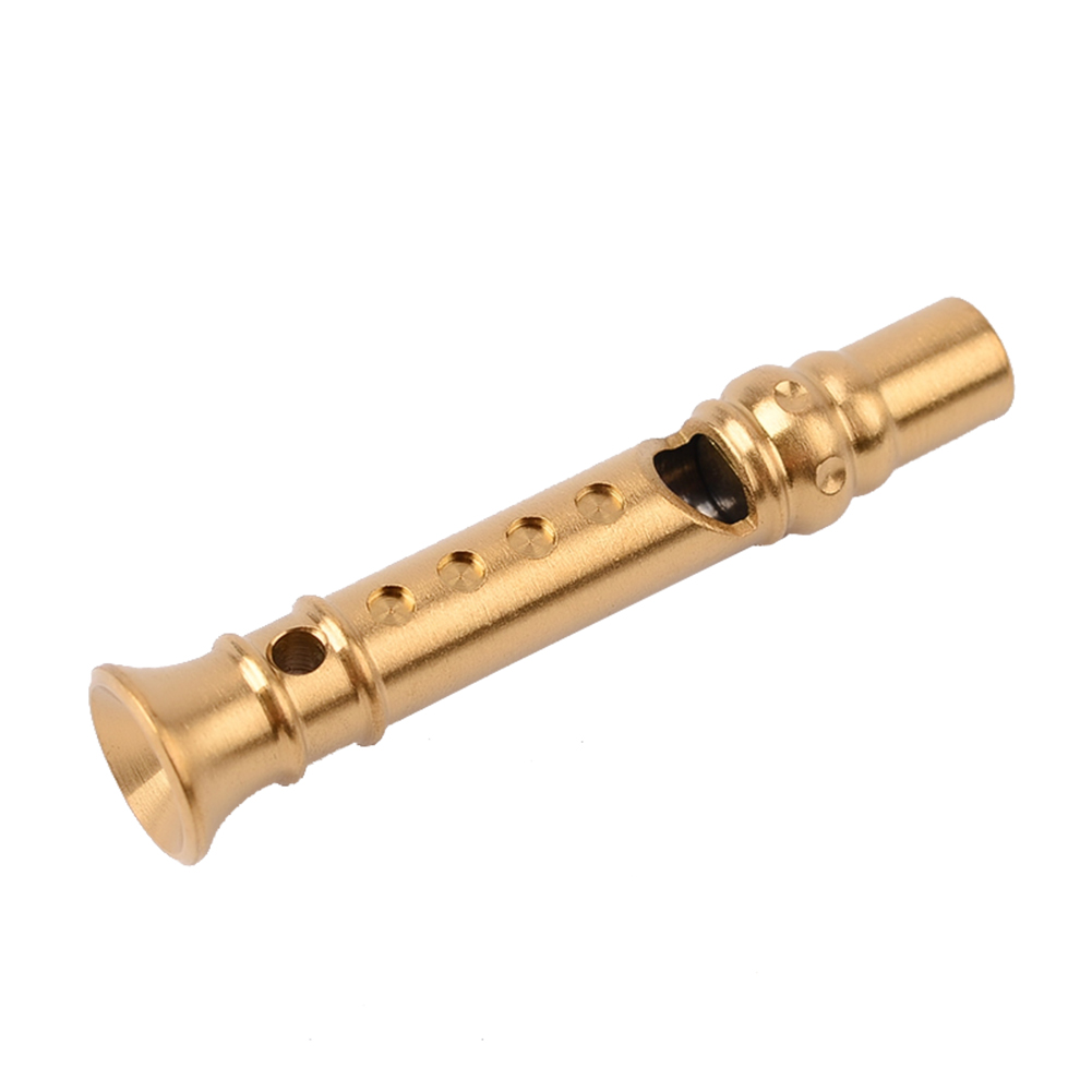 

High Decibel Stainless Steel Survival Whistle Emergency EDC Tool (Brass, 501 Original