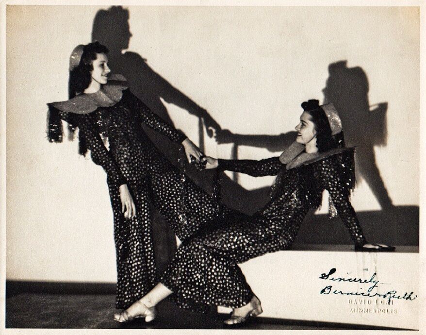 Vaudeville Act BERNICE & RUTH Vintage Signed Photo Poster painting