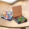 (US Local)Butterfly PU Diamond Art Note Box with 160 Sheets of Paper Craft Kit