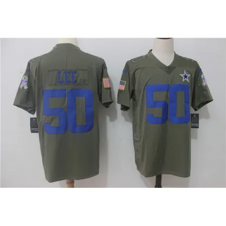 Men's  Dallas Cowboys #50 Sean Lee Olive Salute To Service Limited Stitched NFL Jersey