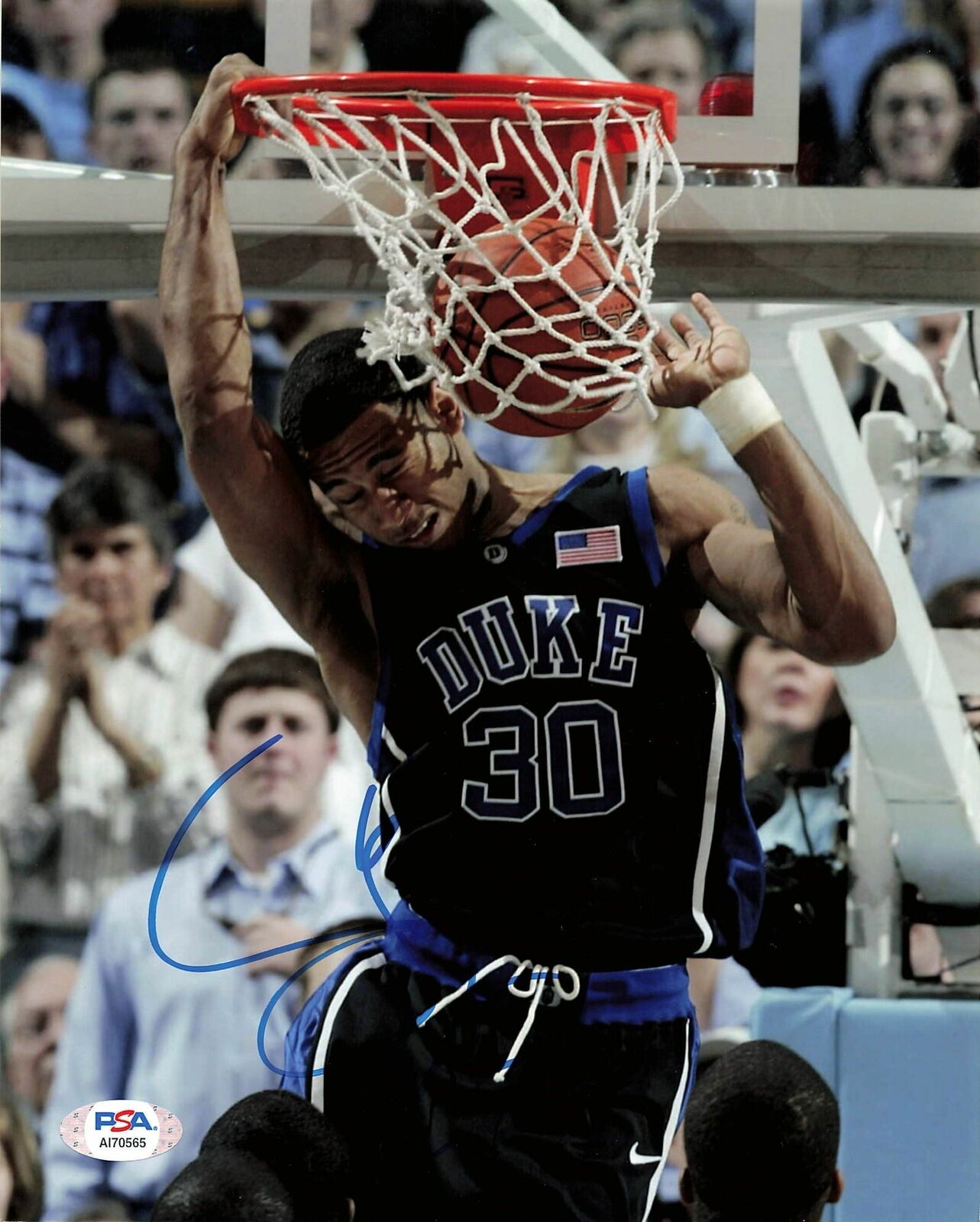 Dahntay Jones signed 8x10 Photo Poster painting PSA/DNA Duke Blue Devils Autographed