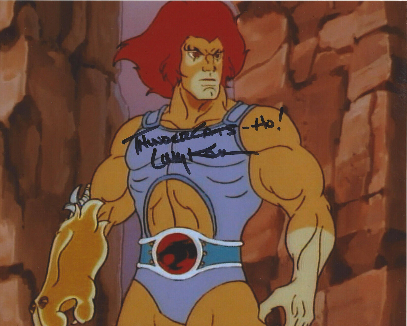 LARRY KENNEY SIGNED 'THUNDERCATS' LION-O 8x10 Photo Poster painting B w/COA TV SHOW VOICE ACTOR