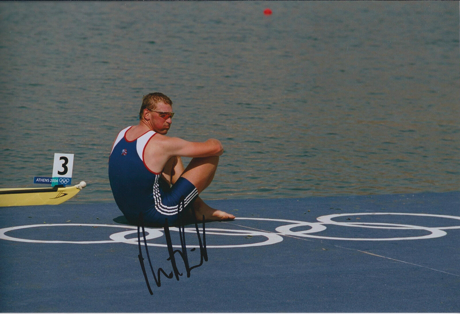 Matthew PINSENT 12x8 Signed Photo Poster painting Autograph AFTAL COA Olympic Rowing LEGEND