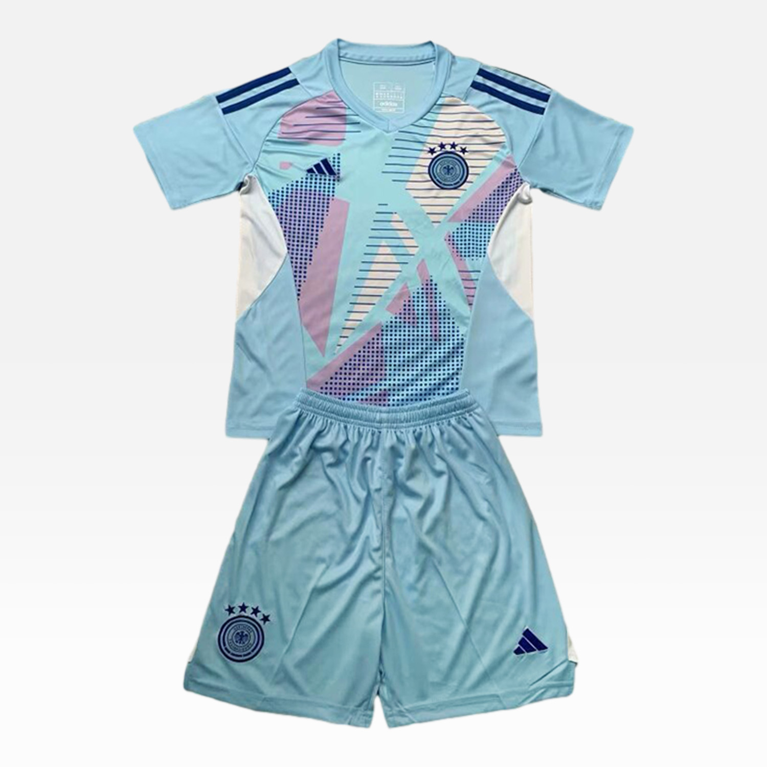 Germany 2024 Lake Blue Goalkeeper Kids Kit