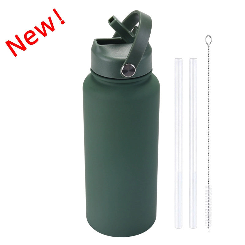 Casual Solid Color Stainless Steel Thermos Cup