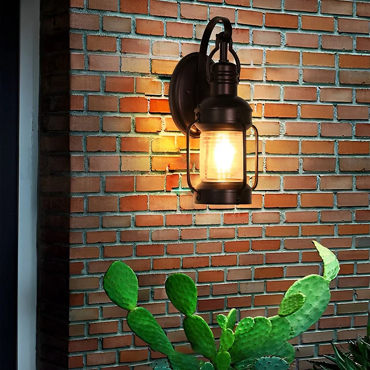 Antique Lantern Aluminum Waterproof LED Outdoor Wall Lamp Lawn Lights - Appledas
