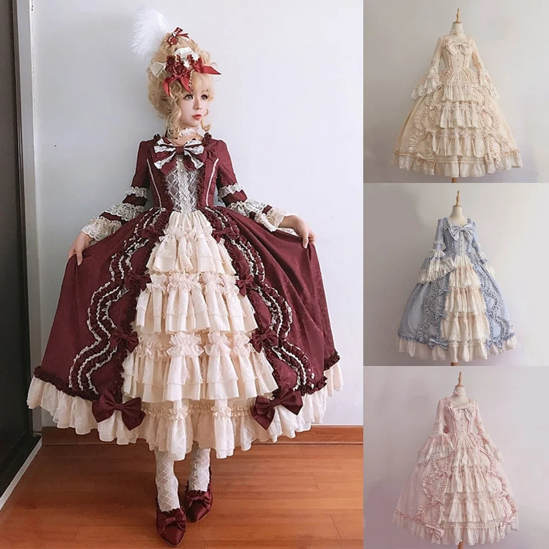 4 Colors Vintage Falbala Lace Lolita Dress SP14308