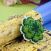 Bead Embroidery - Four-Leaf Clover Beaded Counted Cross Stitch Ornament Kit for Adults Beginners
