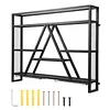 [US Local Warehouse] A-Line Bar Stand Wall Mounted Wine Rack Metal Bottle&Glass Holder Display Shelf