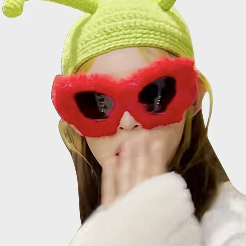 Your Red Cat Plush Sunglasses