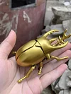 Clockwork beetle toy insect beetle simulation animal rhinoceros beetle electroplating mechanical model