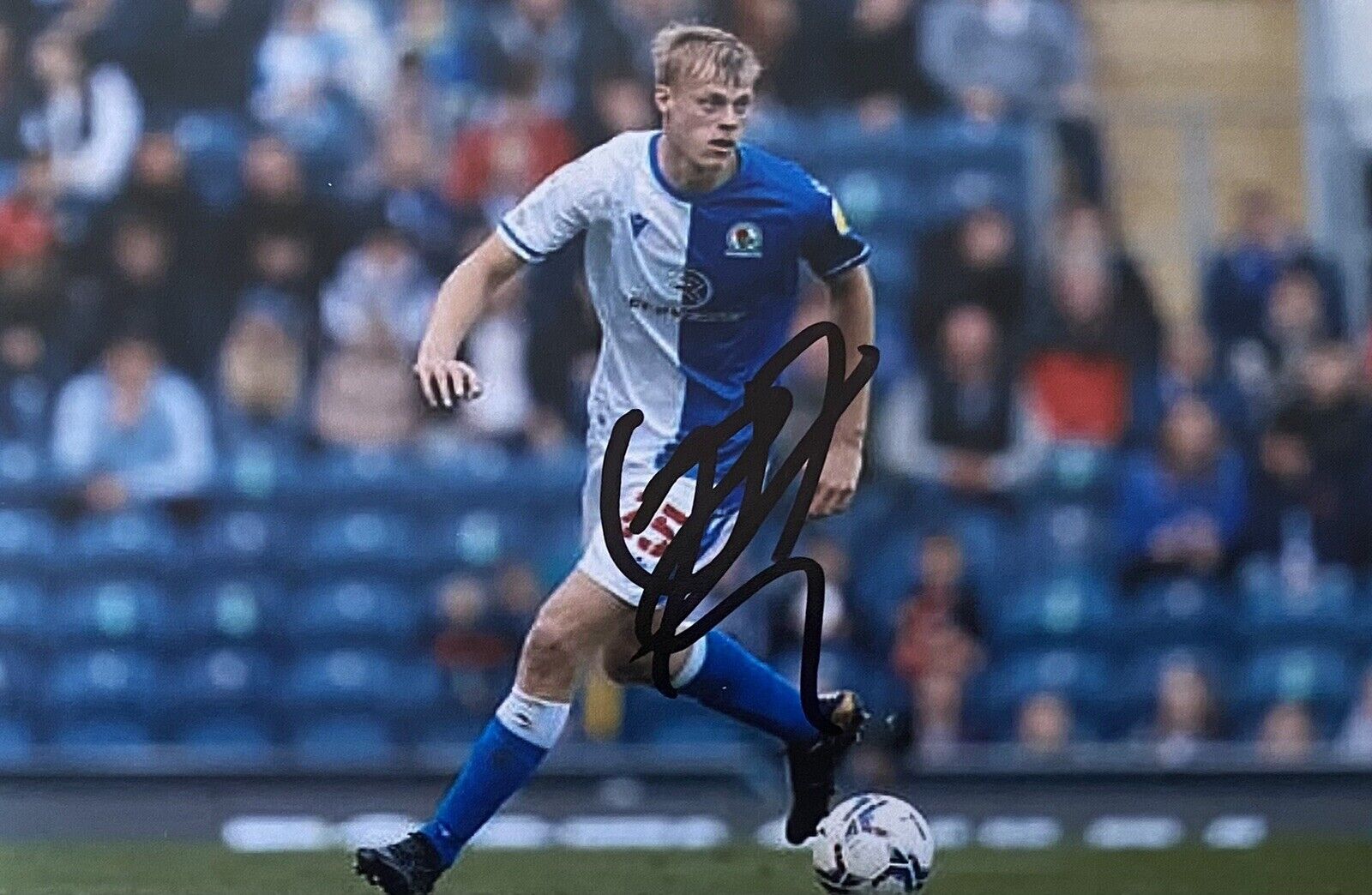 Jan Paul van Hecke Genuine Hand Signed Blackburn Rovers 6X4 Photo Poster painting