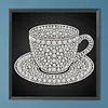 DIY Pearl Painting Cup for Home Wall Decor(25x25cm)