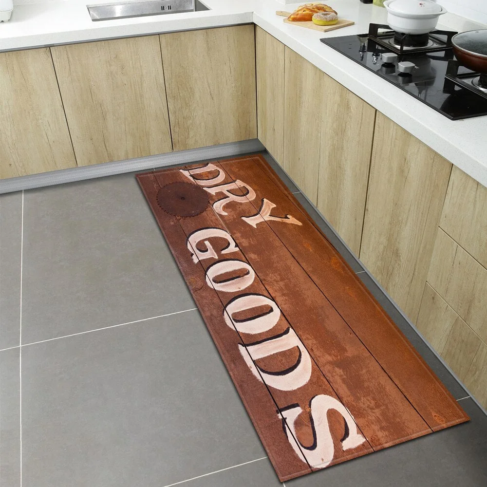 Nordic Kitchen Floor Mat Home Entrance Doormat Bedroom Living Room Decoration Long Carpet Hallway Balcony Bathroom Anti-Slip Rug