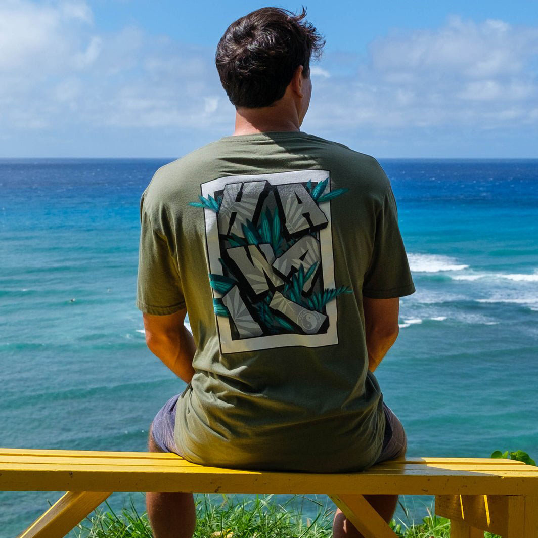 Men's T-Shirt Surf Hawaii Print Beach Daily Round Neck Short Sleeve Tops