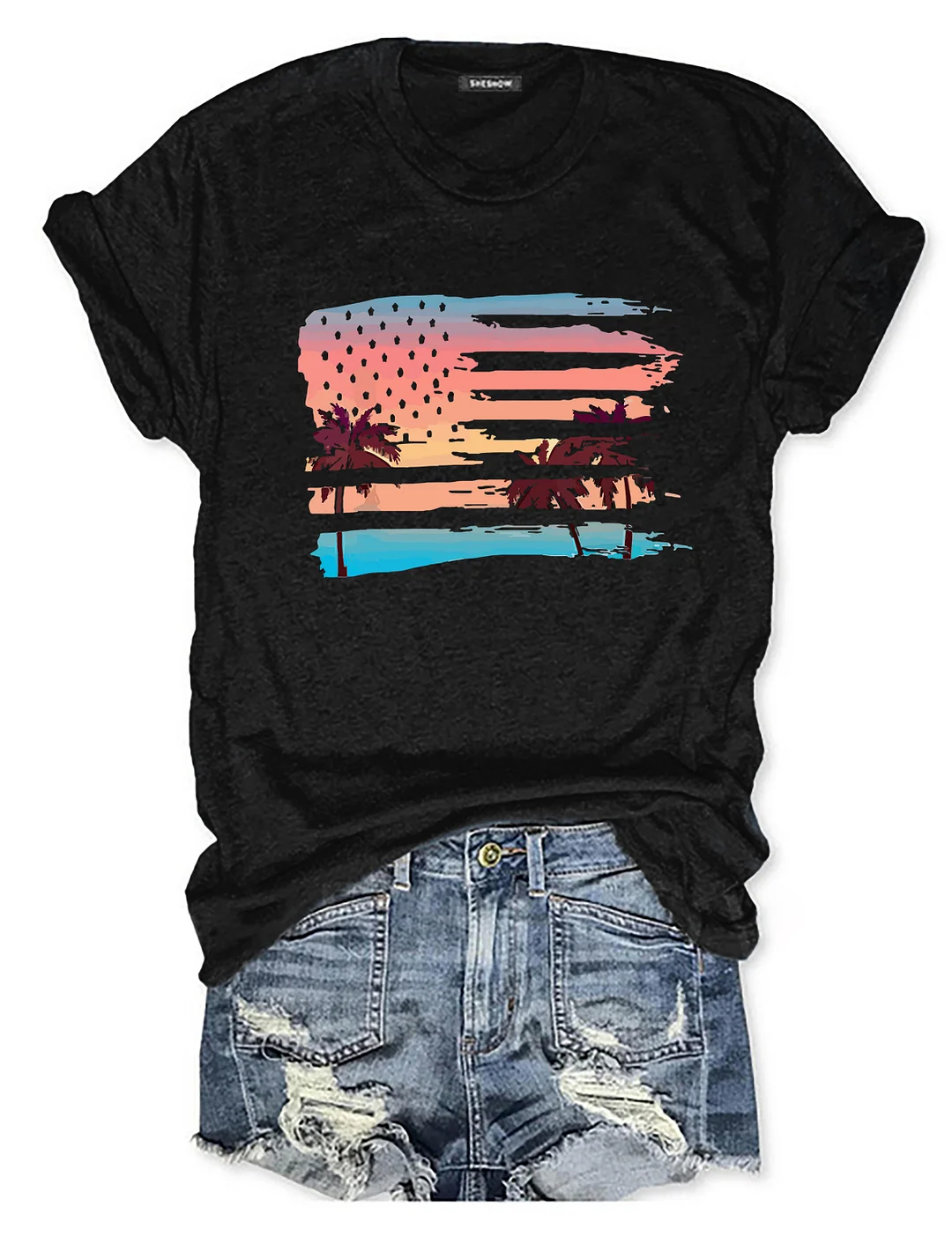 Patriotic Beach T-Shirt