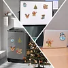 6Pcs DIY Christmas Biscuit Acrylic Diamond Painting Fidget Magnet