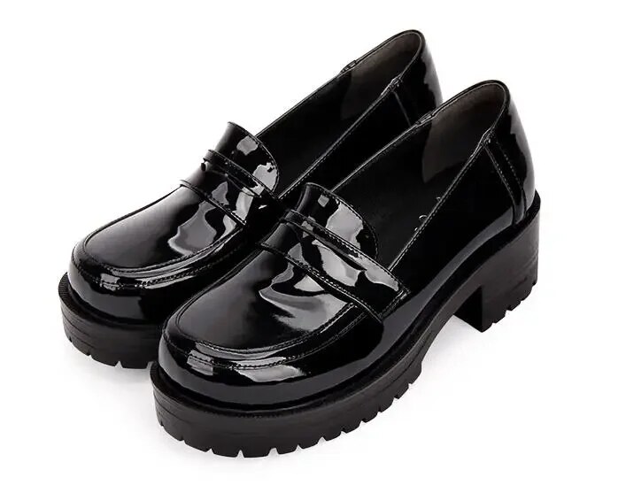 VCshoesWoman Mori Girl Lolita Cosplay Shoes Lady Mid High Heels Pumps Women Student College Dress Party Shoes 35-39 5cm