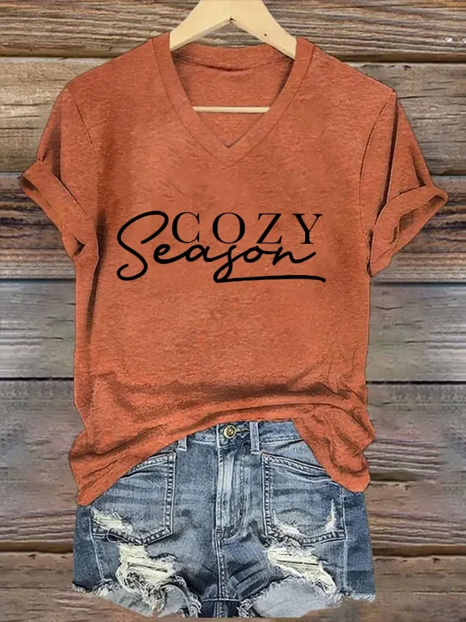 Women's Cozy Season Print T-Shirt 