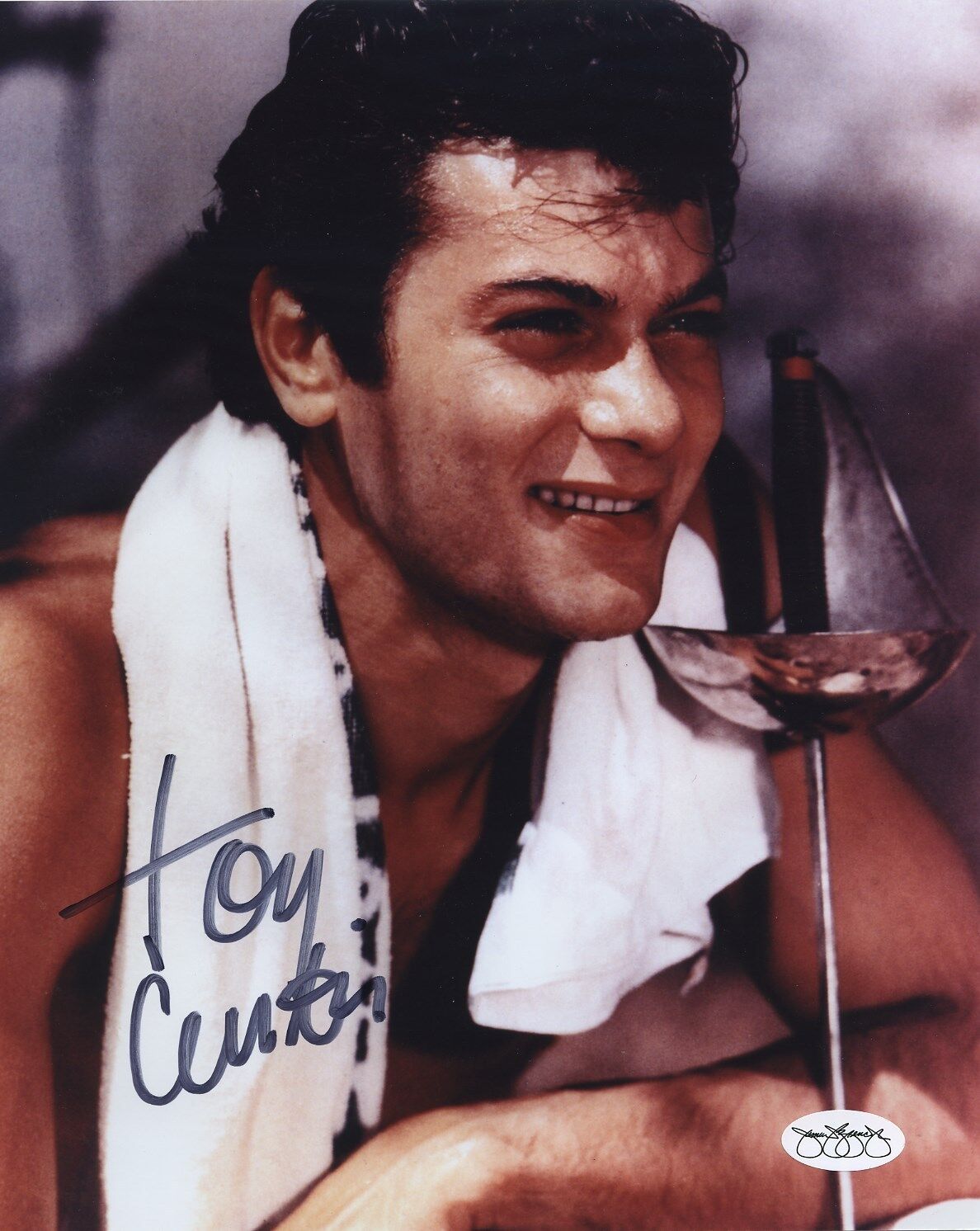 TONY CURTIS SIGNED AUTOGRAPHED Photo Poster painting JSA COA