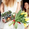 (US Only)6PCS DIY Diamond Art Greeting Cards Christmas Fireplace Congratulations Cards