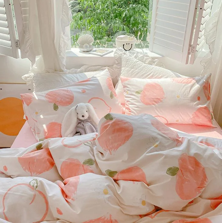 Perfect Cute Peach Bedding Set SP16788